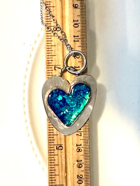 Galentine Valentine Heart - Mermaid Blue