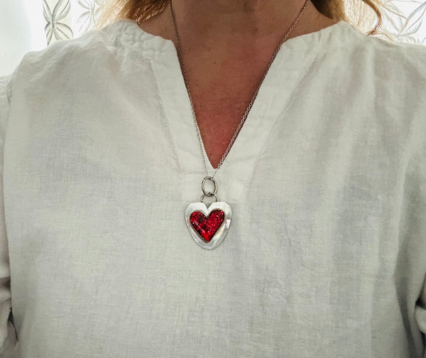 Galentine Valentine Heart - Pink/Peach