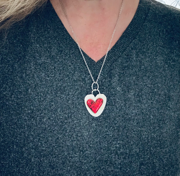 Galentine Valentine Heart - Pink/Peach