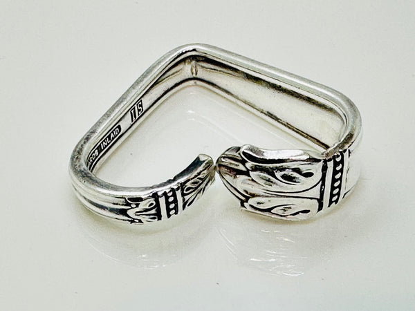 Vintage silver plated heart Danish Princess