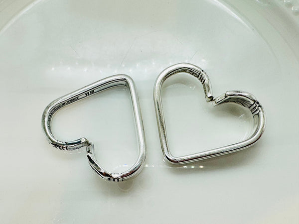 Vintage silver plated heart Danish Princess