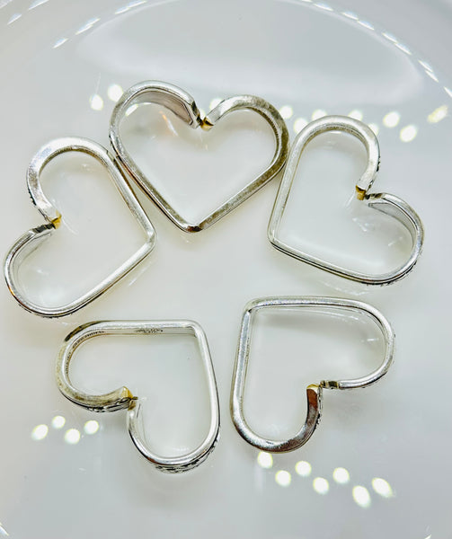 Vintage silver plated heart