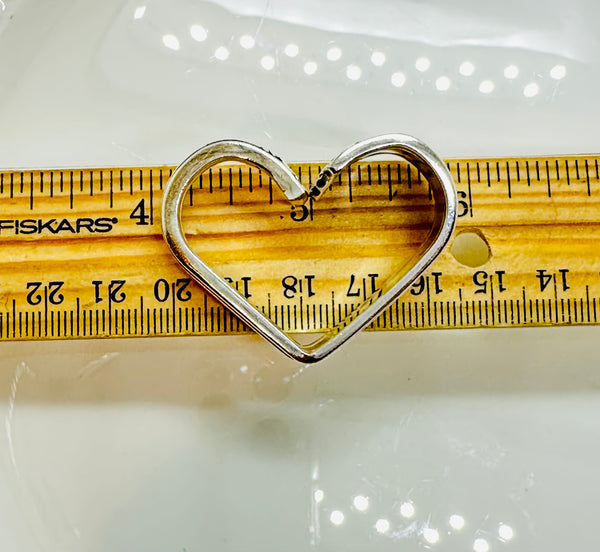 Vintage silver plated heart