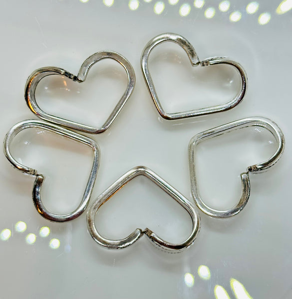 Vintage silver plated heart Del Mar